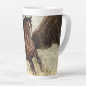 Gevleugelde Pegasus Latte Mok (Rechterhoek)