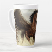 Gevleugelde Pegasus Latte Mok (Linkerhoek)