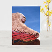 Gevleugelde vrouw (1)/Wenskaart Kaart (Gele Bloem)