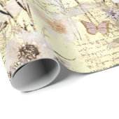 gevleugelde wilde flora en fauna cadeaupapier (Rol Hoek)