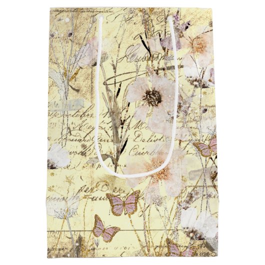 gevleugelde wilde flora en fauna medium cadeauzakje (Achterkant)