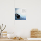 gevleugelde wolf poster (Keuken)