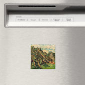 Gevleugelde zandstenen cottages van Vincent van Go Magneet (Insitu (Vaatwasser))