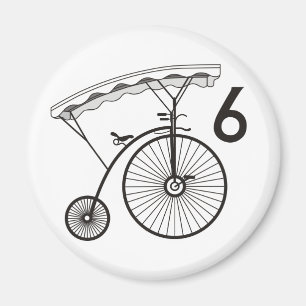 Gevleurenbadge 6 magneet