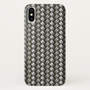 Gevlochten metaalpatroon iPhone x hoesje