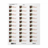 Gevlochten Paard Mane Mailing Label (Full Sheet)