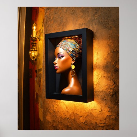 "Gevlochten schittering: 3D Wall Art Poster (Voorkant)