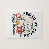 Gevoed door cacao en puppydromen - Schattigee wint Legpuzzel (Horizontaal)