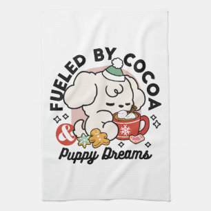 Gevoed door cacao en puppydromen - Schattigee wint Theedoek