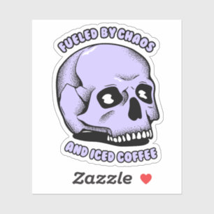 Gevoed door chaos en ijskoffie sticker