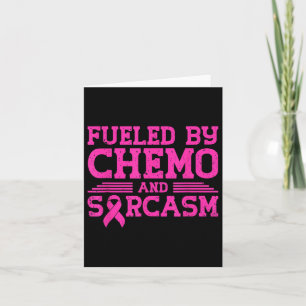 Gevoed door chemo en sarcasme Grappige borstkanker Kaart