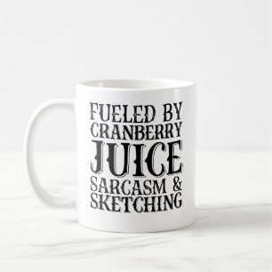 gevoed door Cranberry Juice Sarcasm en Sketching Koffiemok