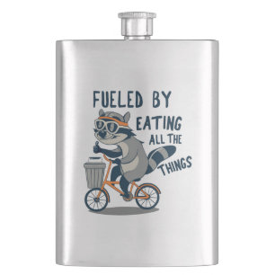 Gevoed door het eten van alle dingen Racoon Cyclin Flacon
