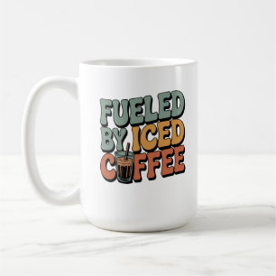 Gevoed door ijskoffie koffiemok