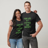 Gevoed door koffie en angst - Green Distressed LE T-shirt (Unisex)