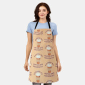 Gevoed door koffie en creativiteit Fun Pattern Schort (Gedragen)