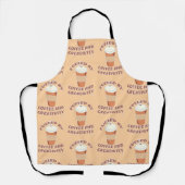 Gevoed door koffie en creativiteit Fun Pattern Schort (Voorkant)