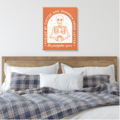 Gevoed door koffie en pompoen Spice Lattes Canvas Afdruk (Insitu (Slaapkamer))