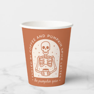 Gevoed door koffie en pompoen Spice Lattes Papieren Bekers