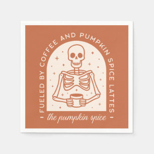 Gevoed door koffie en pompoen Spice Lattes Servet