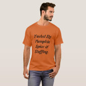 Gevoed door Pumpkin Spice & Stuffing Mannen T-shir T-shirt (Voorkant volledig)