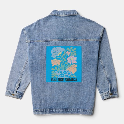 Gevoed en gewaardeerd: Floral Edition Denim Jacket (Achterkant)