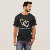 Gevoegd hart Valentijnse T-shirt (Voorkant volledig)
