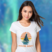 "Gevoel Nauti" Boot en Sunset Nautical T-shirt