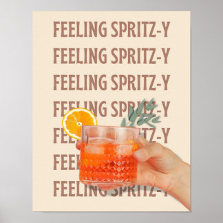 Gevoel Spritzy Bar Cart Poster