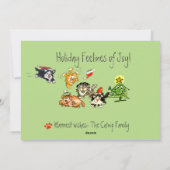 Gevoel van de Kaart van Kerstmis van de Vakantie (Achterkant)