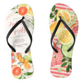 Gevoel van spritueel | Citrus Bachelorette weekend Teenslippers (Voetbed)