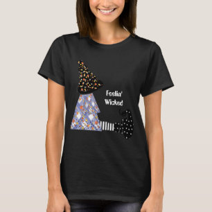 Gevoelende goddeloze heks t-shirt