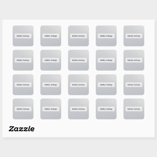 Gevoelens Aansprakelijkheid UI Sticker Financiële (Vel)