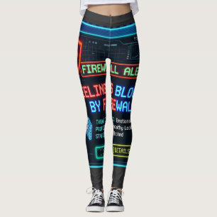 Gevoelens geblokkeerd door Firewall Funny Cyber Se Leggings