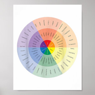 Gevoelens Wiel Mentale Gezondheid Mensen Met Depre Poster
