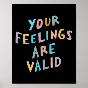 Gevoelens zijn een geldig bewustzijn van geestelij poster
