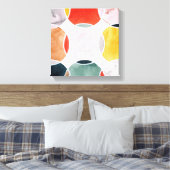 Gevoelig - cirkelpatroon canvas afdruk (Insitu (Slaapkamer))