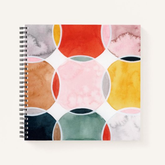 Gevoelig - cirkelpatroon notitieboek (Voorkant)