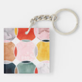 Gevoelig - cirkelpatroon sleutelhanger (Achterkant)