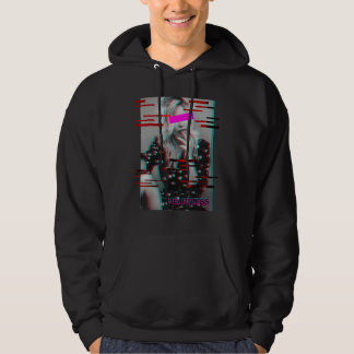 Gevoelig meisje Antisociaal Glitch Aesthetische St Hoodie