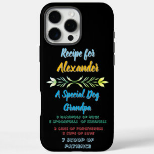 Gevoelig recept voor hond Alexander iPhone 16 Pro Max Hoesje