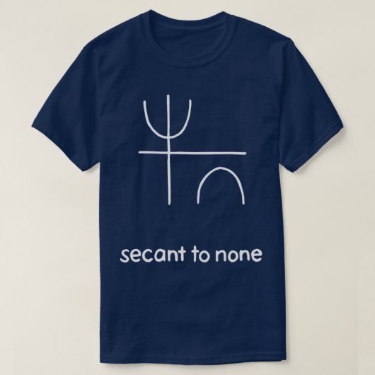 Gevoelig voor Geen Wiskunde Pun Trigonometrie T-shirt (Design voorkant)
