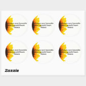 Gevoelige Bedankt Ronde Sticker (Vel)