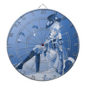 Gevoelige dame in het Dartboard van Teacup Dartbord (Voorkant)