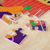 Gevoelige dame in Teacup Jigzaag Puzzle Legpuzzel (Zijkant)