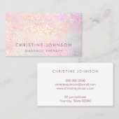 Gevoelige decor van massagetherapie visitekaartje (Voorkant / Achterkant)