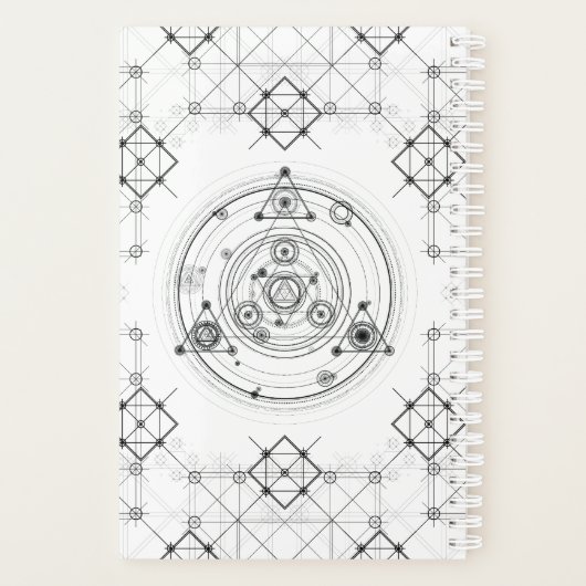 Gevoelige geometrie en geometrisch alchemisch patr planner (Achterkant)