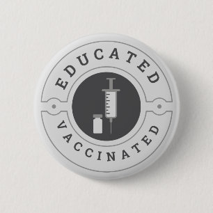 Gevoelige gepromoveerde troepenmakerij ronde button 5,7 cm