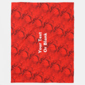 Gevoelige harten fleece deken (Voorkant)