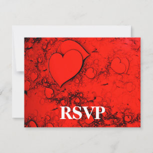 Gevoelige harten RSVP Kaartje